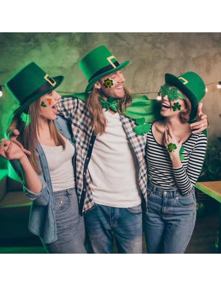 Tatuajes Temporales Brillantes San Patricio 100+ Pcs Zeecdatoo