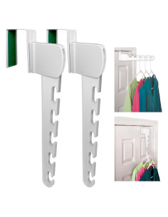 Organizador de Perchas sobre la Puerta Wonder Hanger 2-Pack Blanco