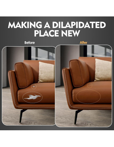 Parche de Reparación de Cuero SOTISI 7.62x152.4 cm Autoadhesivo