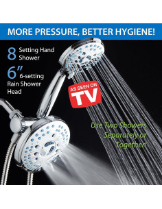 Ducha de Mano Hotel Spa AquaCare 50 Modos Alta Presión 2