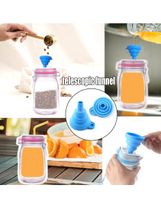 81 Bolsas Reutilizables Jcutelry para Almacenamiento de Comida 2