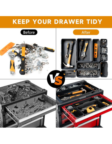 Bandeja Organizadora de Herramientas FLYVOLE 24 PCS