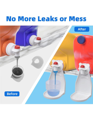 Soporte para Tazas de Detergente WitMonkey - 2 Piezas, Blanco