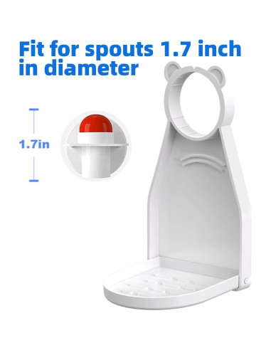 Soporte para Tazas de Detergente WitMonkey - 2 Piezas, Blanco