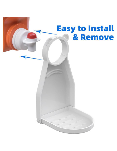 Soporte para Tazas de Detergente WitMonkey - 2 Piezas, Blanco