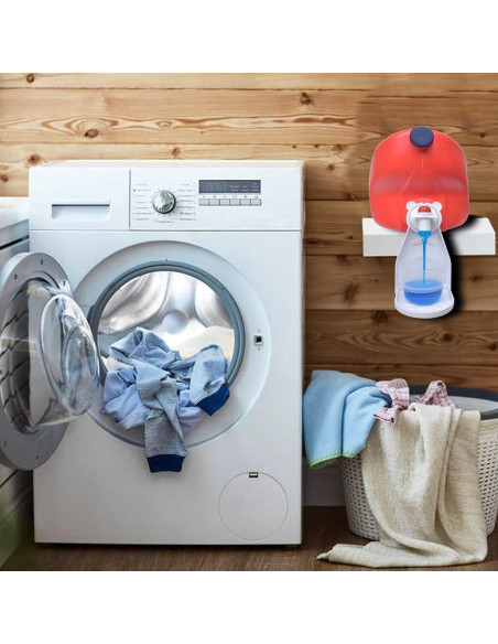 Soporte para Tazas de Detergente WitMonkey - 2 Piezas, Blanco