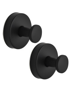 Ganchos de Ventosa AUGLEAF para Ducha y Baño, 2 Paquete, Negro