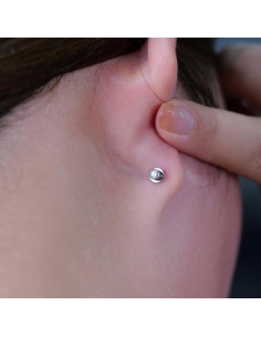 Pendientes de Titanio Hipoalergénicos Limerencia 20G 6mm para Oídos 2