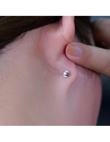 Pendientes de Titanio Hipoalergénicos Limerencia 20G 6mm para Oídos