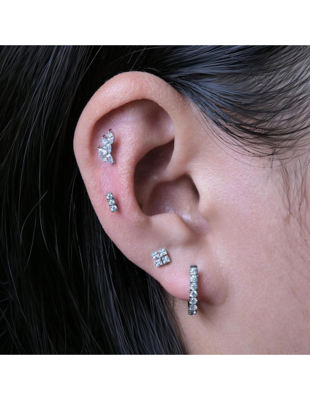 Pendientes de Titanio Hipoalergénicos Limerencia 20G 6mm para Oídos