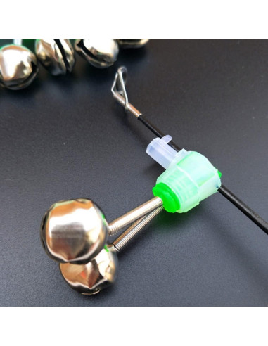 10 Alarmas de Mordida para Caña de Pescar Bwexxt Verde 4.8 cm