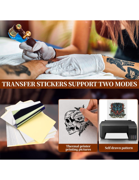 Kit de Práctica de Tatuaje KXCOFTXI - 30 Piezas, Piel Sintética y Papel Kit de Práctica de Tatuaje KXCOFTXI - 30 Piezas, Piel Sintética y Papel