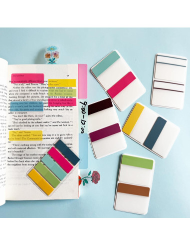 Pestañas Adhesivas ELII 300 Pcs 5.08x4.19 cm Colores Neón