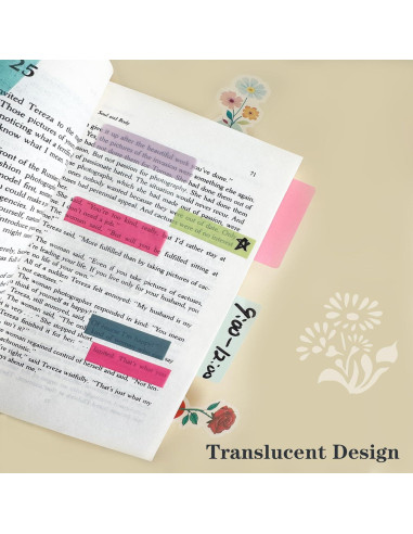 Pestañas Adhesivas ELII 300 Pcs 5.08x4.19 cm Colores Neón