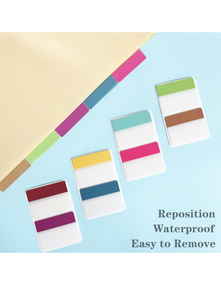 Pestañas Adhesivas ELII 300 Pcs 5.08x4.19 cm Colores Neón