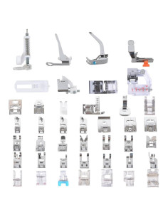 Juego de 42 Patas de Prensatelas Kungfuking para Máquinas de Coser