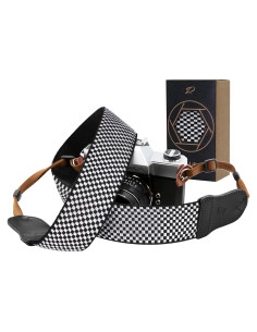 Correa de cámara Padwa Lifestyle 2" Ajustable Algodón Cuadros