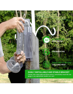 Pluviómetro Exterior HOLDLY TY4 Preciso 2.54 cm Policarbonato 2