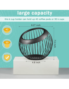 Soporte para cápsulas de café Patelai 42 unidades acero inoxidable 2