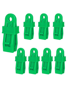 Pinzas para Lonas COCOMK 8 Piezas Alta Resistencia Verde