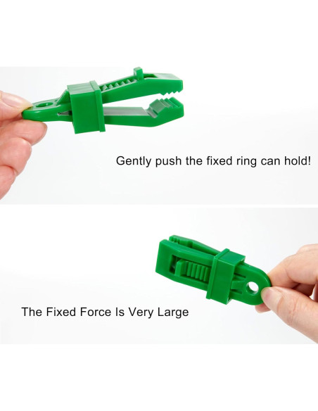 Pinzas para Lonas COCOMK 8 Piezas Alta Resistencia Verde