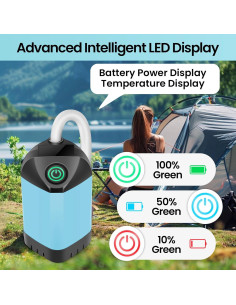 Ducha Portátil Barong Yekhna BYCP 7800mAh 3 Modos IPX7 2