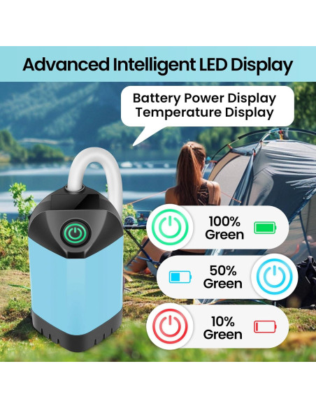 Ducha Portátil Barong Yekhna BYCP 7800mAh 3 Modos IPX7