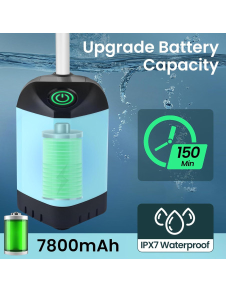 Ducha Portátil Barong Yekhna BYCP 7800mAh 3 Modos IPX7