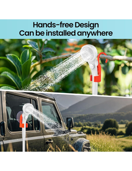 Ducha Portátil Barong Yekhna BYCP 7800mAh 3 Modos IPX7