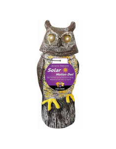Búho Solar Owlsome con Ojos Brillantes y Sonido - Jardín