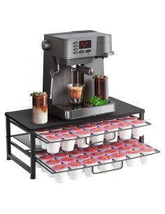 Organizador de K Cup ECOLOVI para 70 cápsulas, 2 niveles