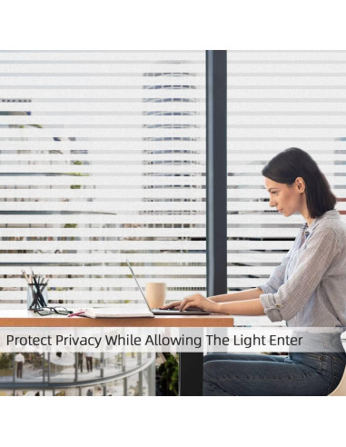 Película Decorativa de Ventana Qualsen 30x120 cm Rayas