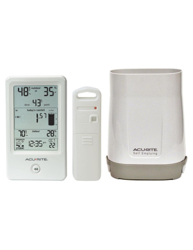 Pluviómetro AcuRite 01089M con Termómetro y Humedad