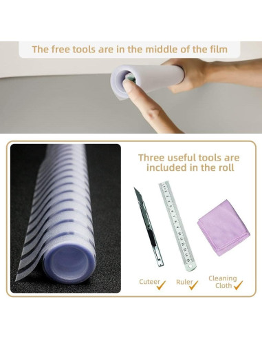 Película Decorativa de Ventana Qualsen 30x120 cm Rayas