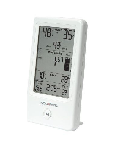 Pluviómetro AcuRite 01089M con Termómetro y Humedad