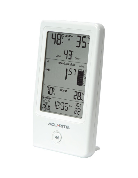 Pluviómetro AcuRite 01089M con Termómetro y Humedad
