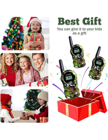 Walkie Talkies para Niños Shenzhen H-388 Verde x 3