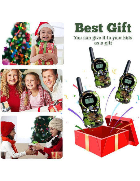 Walkie Talkies para Niños Shenzhen H-388 Verde x 3