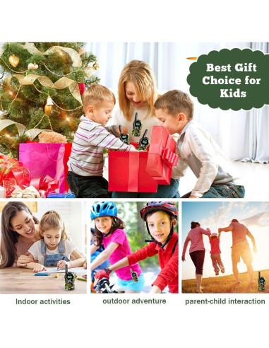 Walkie Talkies para Niños Shenzhen H-388 Verde x 3