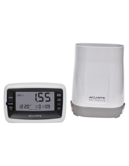 Medidor de Lluvia Digital Inalámbrico AcuRite 899 con Alarma