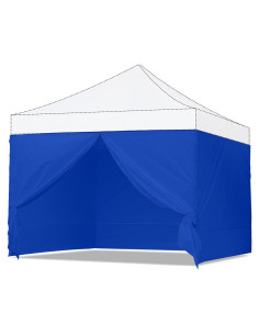 Pared Lateral ABCCANOPY 10x10m Azul - 4 Paredes con Cremallera