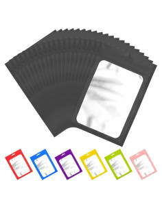 100 Bolsas Mylar Reutilizables ANZNKU 6.99x10 cm a Prueba de Olores