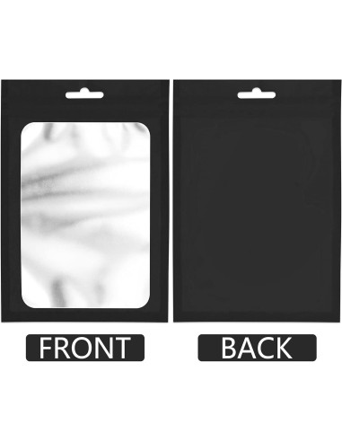 100 Bolsas Mylar Reutilizables ANZNKU 6.99x10 cm a Prueba de Olores