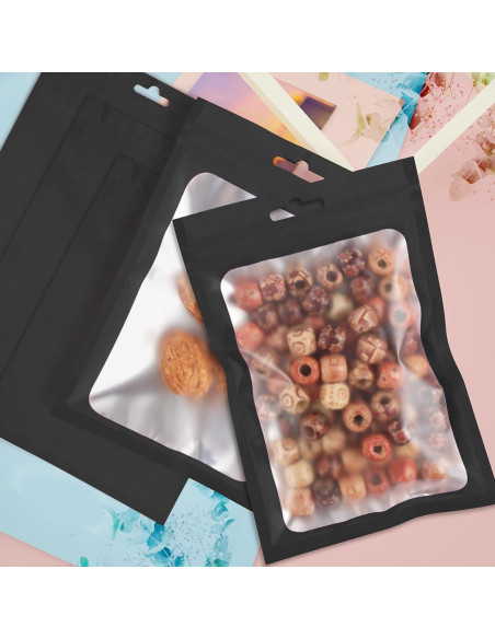 100 Bolsas Mylar Reutilizables ANZNKU 6.99x10 cm a Prueba de Olores