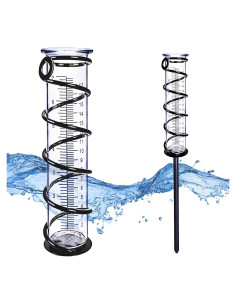 Medidor de Lluvia BIUWING con Estaca, 12.7 cm, Jardín