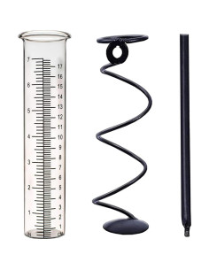 Medidor de Lluvia BIUWING con Estaca, 12.7 cm, Jardín 2