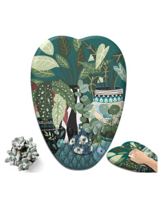 Alfombrilla de Ratón Ergonómica YKJWW Boho Plants 29.5x18.3cm