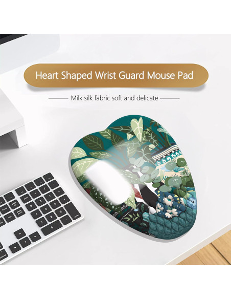 Alfombrilla de Ratón Ergonómica YKJWW Boho Plants 29.5x18.3cm