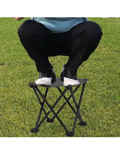 Silla de Camping Plegable Wind Tour Negra 0.68 kg 30x30x30 cm 2