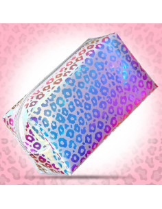 Bolsa de Maquillaje Holográfica Boao 2 Pcs Leopardo 16x8.5x9cm 2